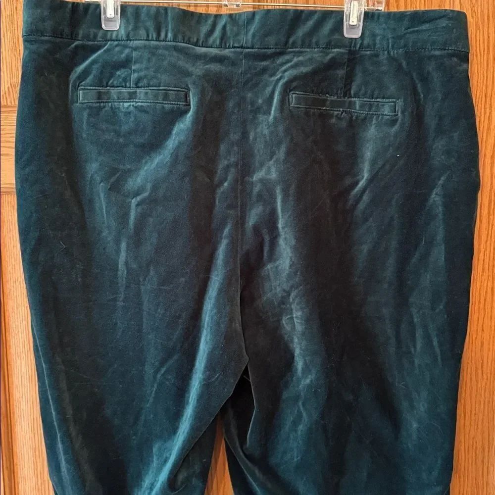 LANDS' END Velvet High Rise Pintuck Pants - Picture 14 of 15